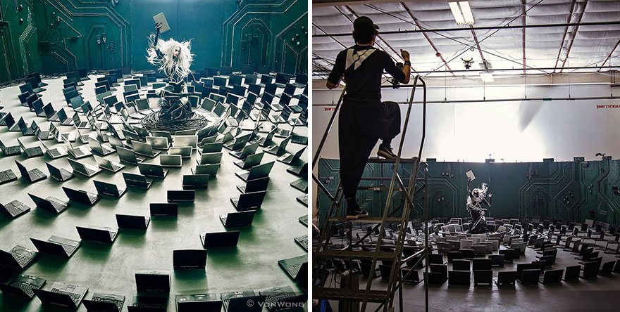 Photographer Shows Behind The Scenes Of His Works