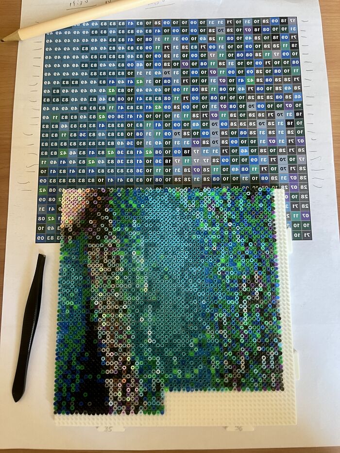 I Created A Photorealistic Fuse Bead Project Out Of 58,482 Beads I Created A Photorealistic Fuse Bead Project Out Of 58,482 Beads