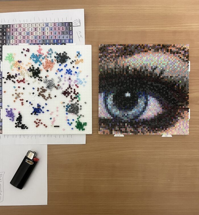 I Created A Photorealistic Fuse Bead Project Out Of 58,482 Beads I Created A Photorealistic Fuse Bead Project Out Of 58,482 Beads