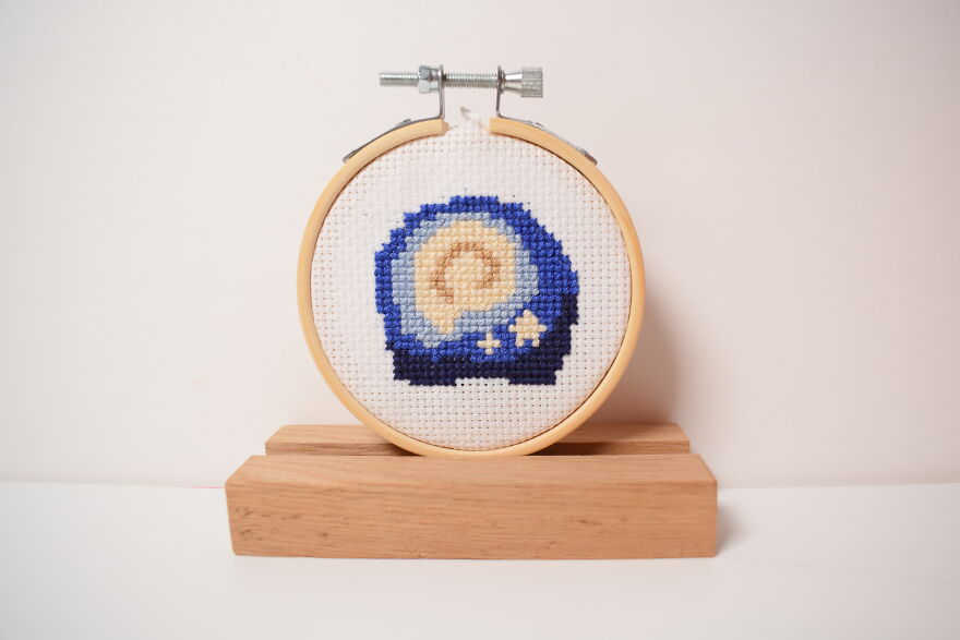 Tada.. I Just Made A New 3inch Cross Stitch Kit, It Is Animal Crossing Again, But How Can I Not Having A Fossil Kit.