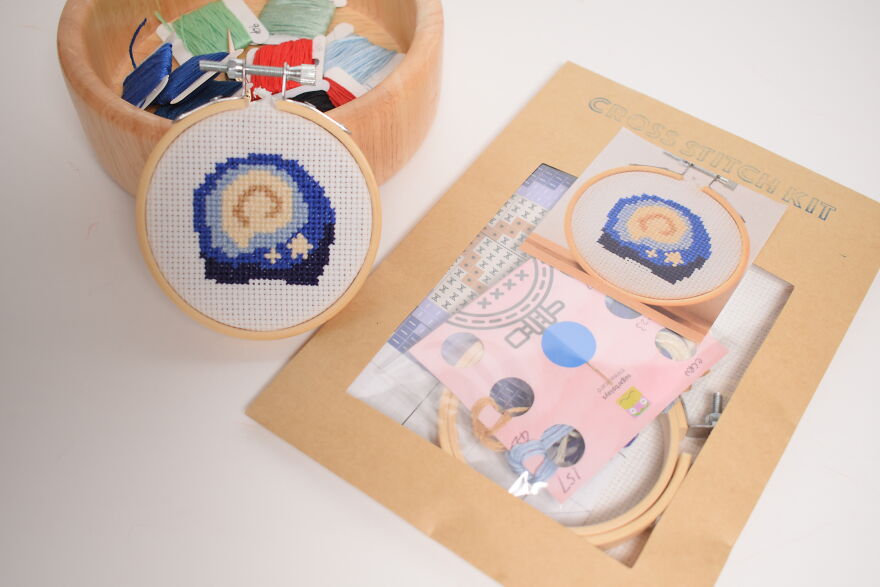 Tada.. I Just Made A New 3inch Cross Stitch Kit, It Is Animal Crossing Again, But How Can I Not Having A Fossil Kit.