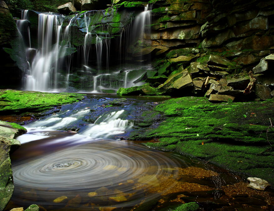 Elakala Waterfalls In The Blackwater Falls State Park, West Virginia, United States By Forest Wander