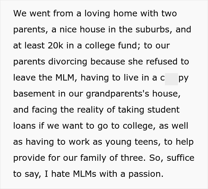 "My Life Was Ruined Because Of An MLM": Woman Livid At Hen Party After Guest Tries MLM Pitch