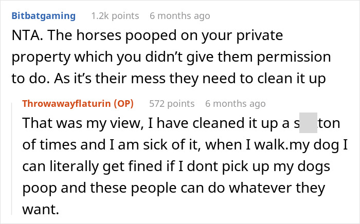 Entitled Horse Rider Made To Literally Scoop Horse Dung Into Her Backpack After Being Caught By Landowner