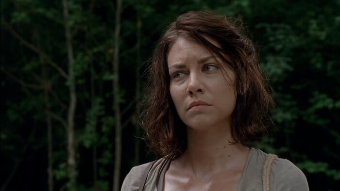 Maggie Greene looking sideways 