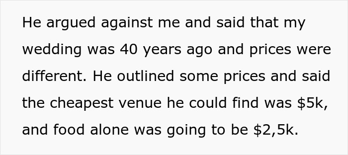 Dad Wants Son To Throw A Wedding For Under $10k Like He Did In The &lsquo;80s, Gets Brought Back To 2023