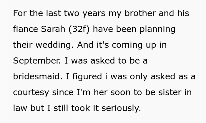 "Sarah Was Completely Appalled": Bride Expects Ex-Bridesmaid To Just Give Away Her Dress