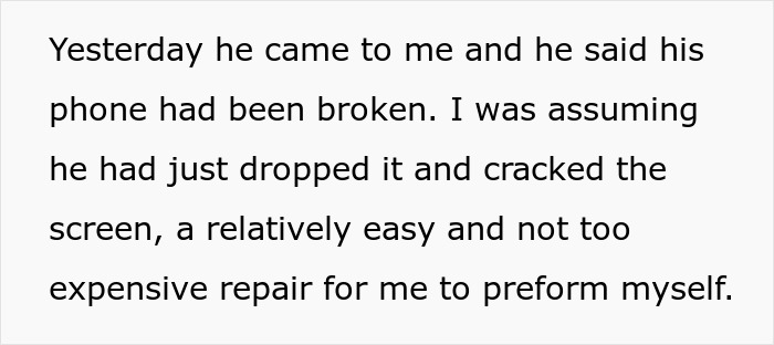 15 Y.O. Breaks New Phone To “Look Cool”, Is Upset When Parents Give Him A Flip Phone To Replace It 15 Y.O. Breaks New Phone To “Look Cool”, Is Upset When Parents Give Him A Flip Phone To Replace It