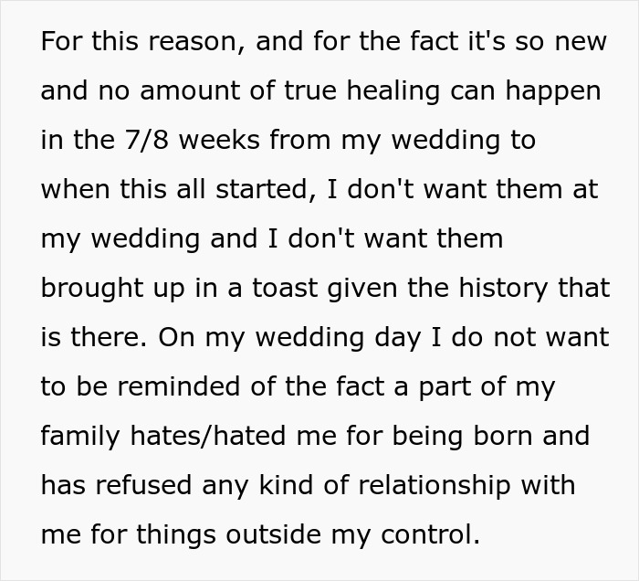 Bride Doesn&rsquo;t Want Her Estranged Siblings Mentioned At The Wedding, Mom Calls Her A Bridezilla