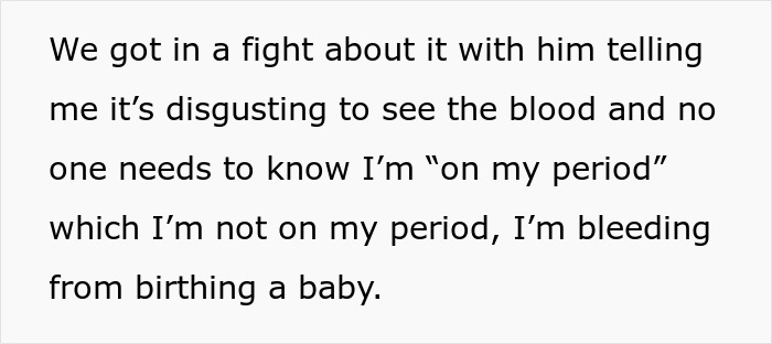 Man Judges Bloody Pads, Not Realizing They Are Due To Giving Birth, Wife Tells Him To Wipe Better Man Judges Bloody Pads, Not Realizing They Are Due To Giving Birth, Wife Tells Him To Wipe Better