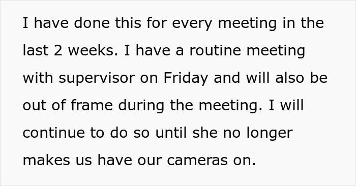 Boss Asks For Cameras To Be On And Full Engagement During Online Meets, One Worker &ldquo;Delivers&rdquo;