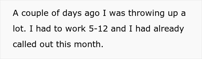 Teenager Maliciously Complies With Manager&rsquo;s Request To Come Into Work While Sick, Throws Up