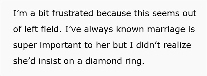 Guy Refuses To Spend $10k On An Engagement Ring, Gets A Reality Check Online