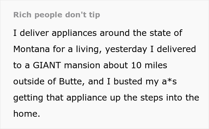Netizens Discuss Why The Rich Don&rsquo;t Tip After This Appliance Delivery Courier Shares His Experience