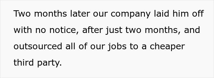 Boss Complains Of Disloyal Staff, Realizes The Reason When He Gets Laid Off Himself Boss Complains Of Disloyal Staff, Realizes The Reason When He Gets Laid Off Himself