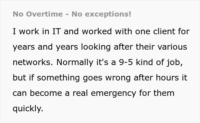 “This Is Going To End Poorly”: CEO Creates No Overtime Policy, It Fails Once Bosses Go On Vacation “This Is Going To End Poorly”: CEO Creates No Overtime Policy, It Fails Once Bosses Go On Vacation