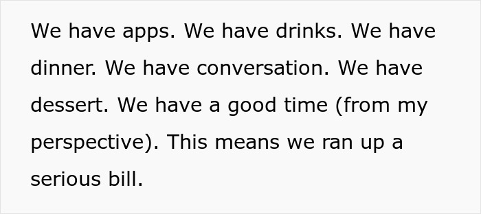 Text excerpt about a man acting strange during a date, with the woman thinking he tested her and blocking him.