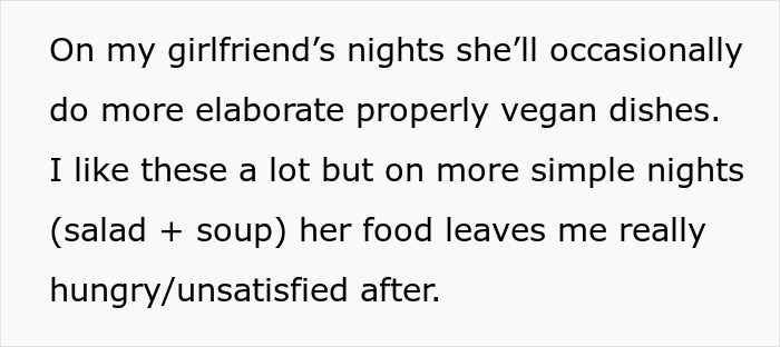 “AITA For Adding Meat To My Girlfriend’s Vegan Dishes?” “AITA For Adding Meat To My Girlfriend’s Vegan Dishes?”
