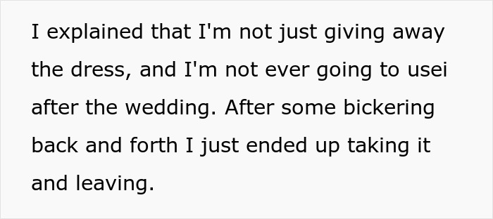 "Sarah Was Completely Appalled": Bride Expects Ex-Bridesmaid To Just Give Away Her Dress