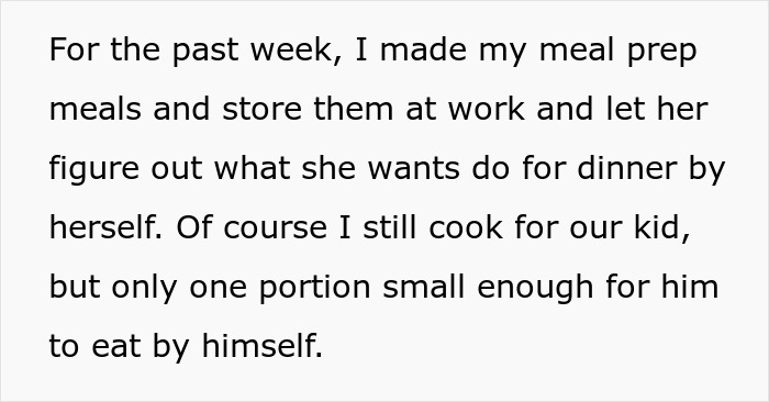 Guy Refuses To Ever Cook For His Wife After She Ate 3 Of His Meal Preps In A Single Night Guy Refuses To Ever Cook For His Wife After She Ate 3 Of His Meal Preps In A Single Night