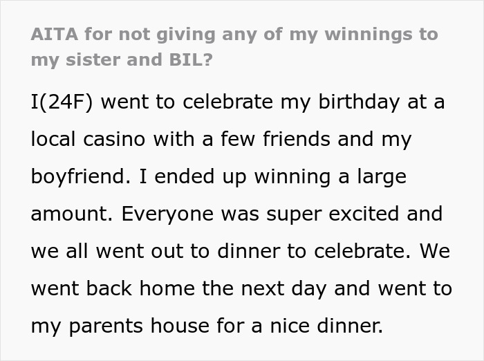 Woman Scores A Big Prize At Local Casino, Her Estranged Addict Sis Is Livid She Won&rsquo;t Share It