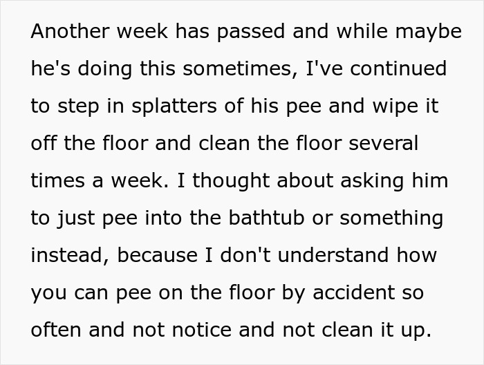 &ldquo;The Bathroom Floor Was Suddenly Always Wet&rdquo;: BF Keeps Missing The Toilet, GF Gets Resourceful