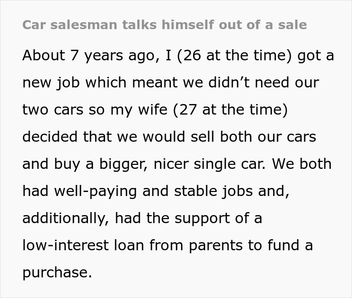 Salesperson Assumed A Customer Couldn&rsquo;t Afford A Car Which Came Back At Him In The Form Of A Pic