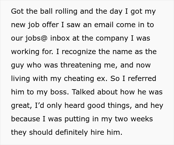 Person Gives Guy His Ex Girlfriend, Horrible Job And Bad Home As Revenge