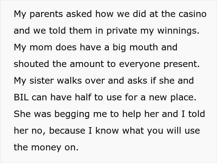 Woman Scores A Big Prize At Local Casino, Her Estranged Addict Sis Is Livid She Won&rsquo;t Share It