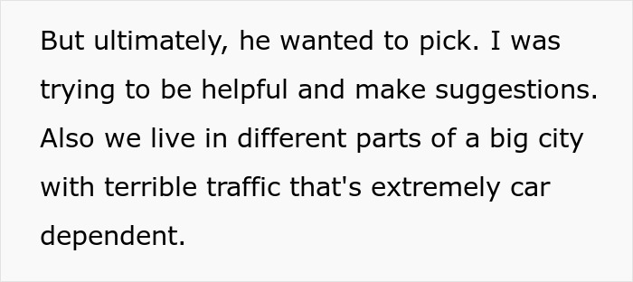 Text excerpt from a story where a man acts strange on a date, causing the woman to think he tested her and block him.