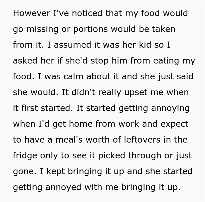“I Put Veggies In My Food To Stop My Roommate’s Kid From Eating It. Mom Threatens Legal Action” “I Put Veggies In My Food To Stop My Roommate’s Kid From Eating It. Mom Threatens Legal Action”