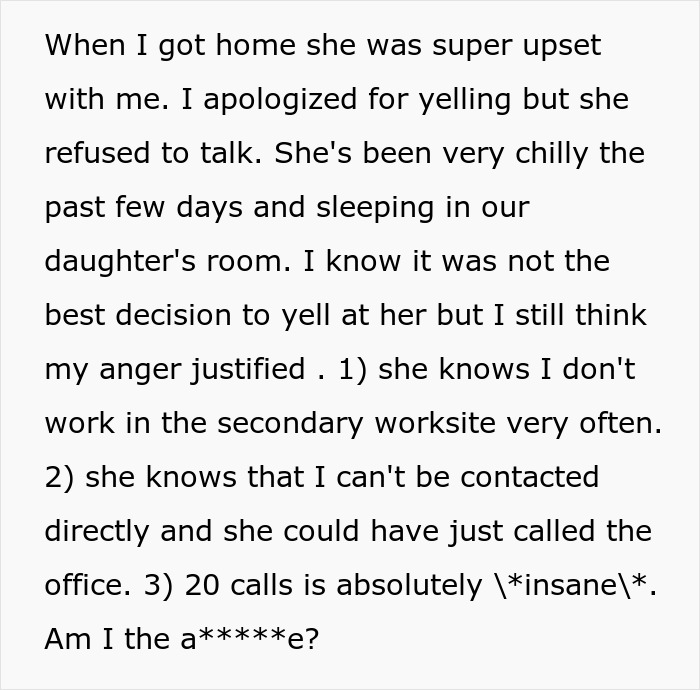 &ldquo;[Am I The Jerk] For Yelling At My Wife After She Blew Up My Phone With Calls Because Of A Fire?&rdquo;