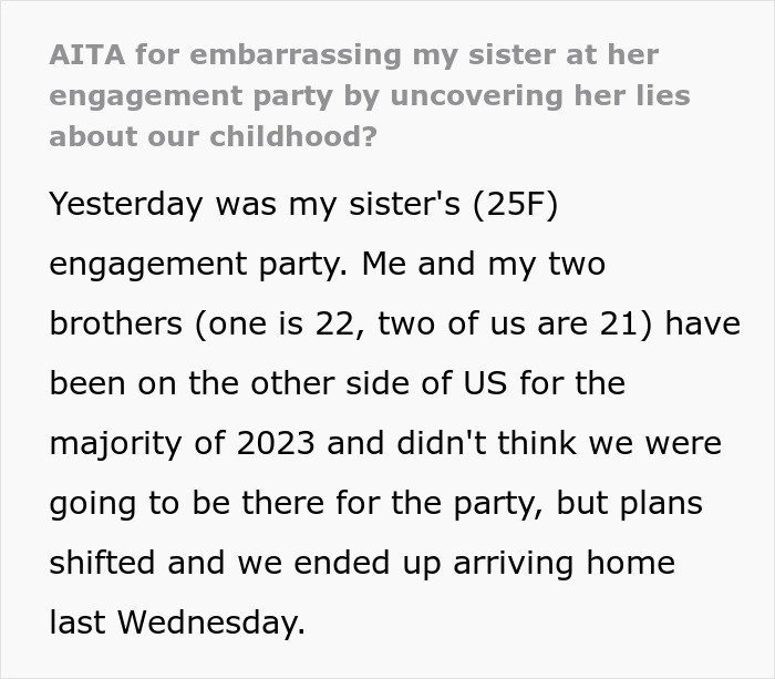 Sister Bursts Into Tears After Brother Shared Conflicting Childhood Memories And Broke Her Lies Sister Bursts Into Tears After Brother Shared Conflicting Childhood Memories And Broke Her Lies