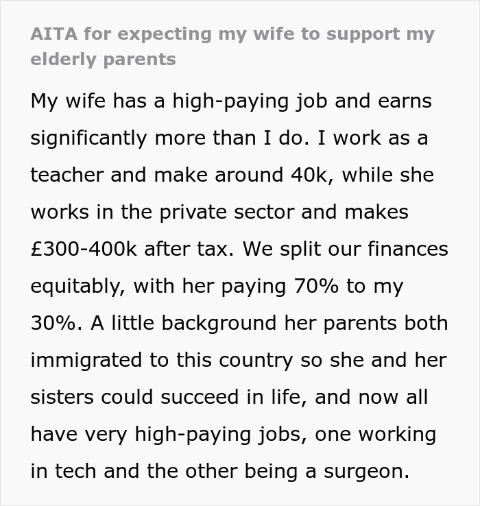 Husband Mad At Wife For Not Giving His Parents Money, Gets Wake-Up Call From The Internet