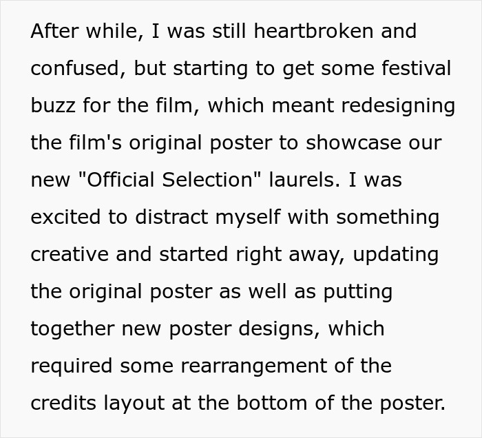 Woman Works Out That Her Boyfriend Was Faking His Identity, Exposes Him In A Movie Poster