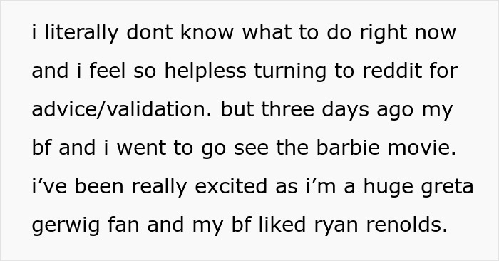 Woman Dumps Boyfriend Over His Bigoted Reaction To Barbie Movie