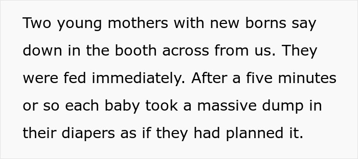Restaurant Table Becomes Nappy Changing Station, Making Nearby Diners Nauseous Restaurant Table Becomes Nappy Changing Station, Making Nearby Diners Nauseous
