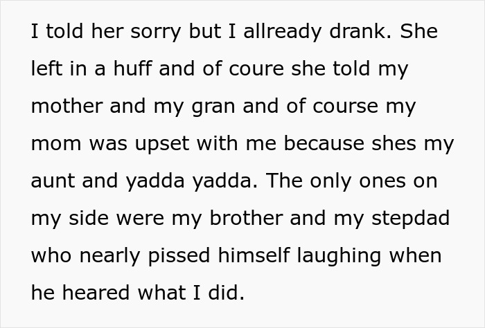 Woman Looks Aunt &ldquo;Dead In The Eye&rdquo; And Chugs Beer After Being Told She Needed To Watch The Kids