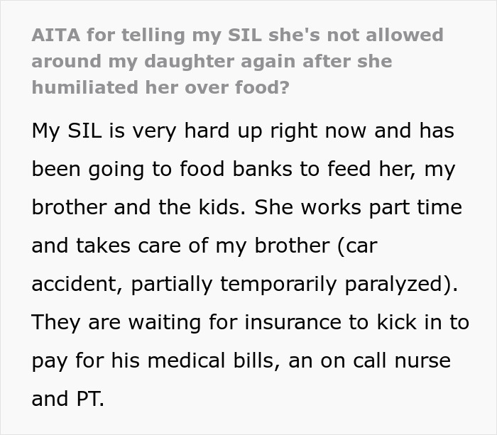 Mom Asks If She Handled The Situation Over Struggling SIL&rsquo;s Food Like A Jerk, Gets No Sympathy