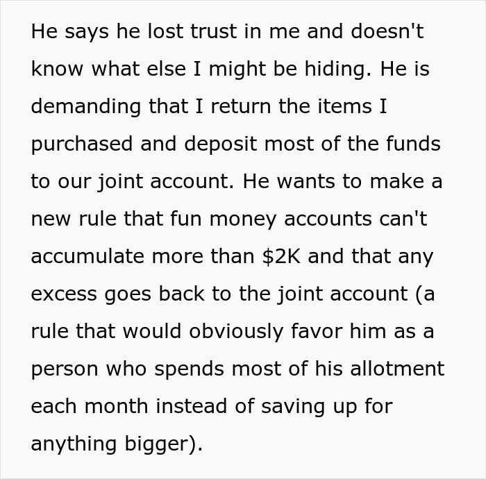 Husband Accuses Wife Of "Financial Infidelity" Because Of How Much She Has Saved, People Call Him Out