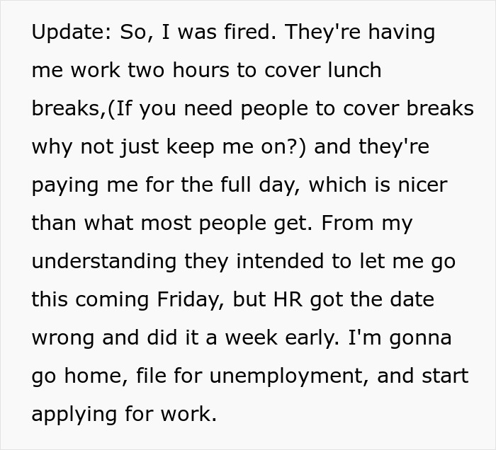 &ldquo;I Think I Got Fired And They Forgot To Tell Me&rdquo;