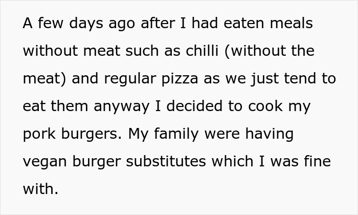 Guy Refuses To Go Vegan As Entire Family Does, Gets Hate For It Guy Refuses To Go Vegan As Entire Family Does, Gets Hate For It