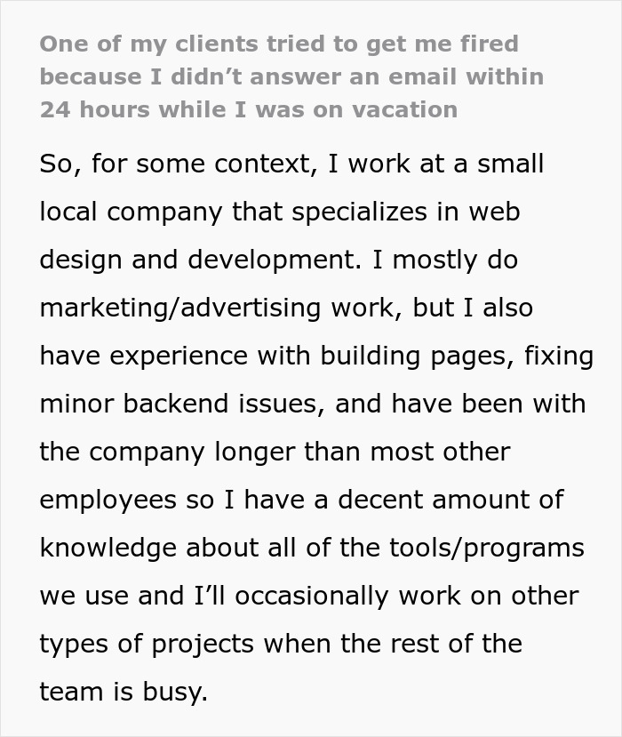 'Karen' Goes Wild After She Doesn't Get A Reply From Woman Who's On Vacation, Attempts To Get Her Fired