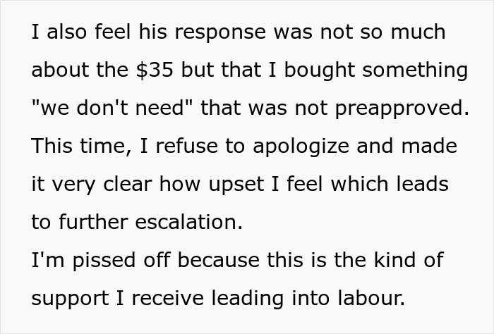 “Never Help Me Financially Again”: Pregnant Woman Can’t Believe How Frugal Her Husband Is “Never Help Me Financially Again”: Pregnant Woman Can’t Believe How Frugal Her Husband Is