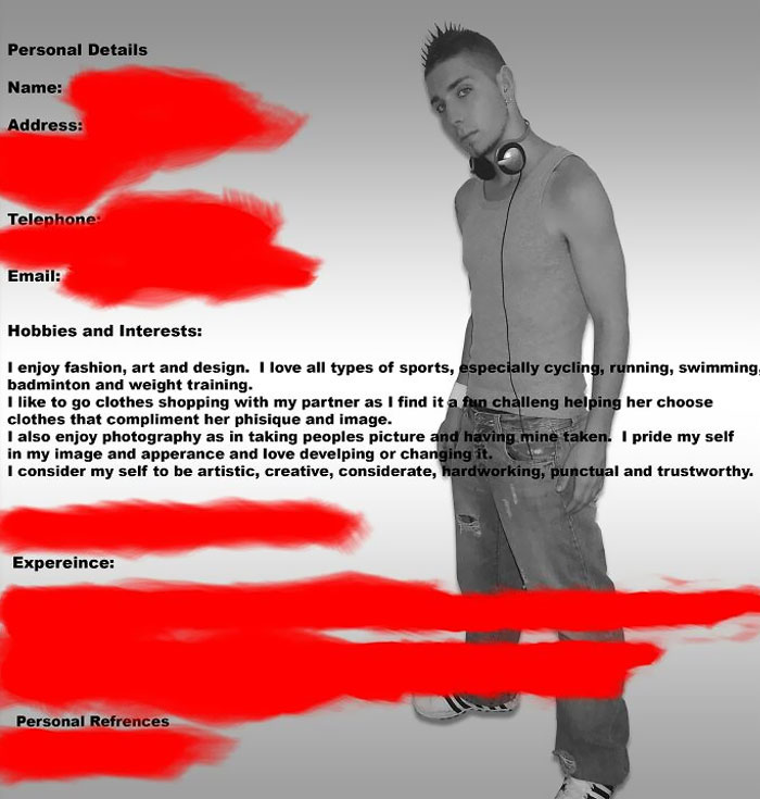 Presenting My 2004 Resume. "They'll Hire Me For Sure". They Didn't