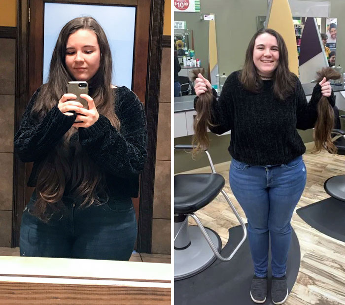 I've Made A Much-Needed Change By Chopping Off My Hair Today. I Was Able To Donate To Make Wigs For Kids In Need