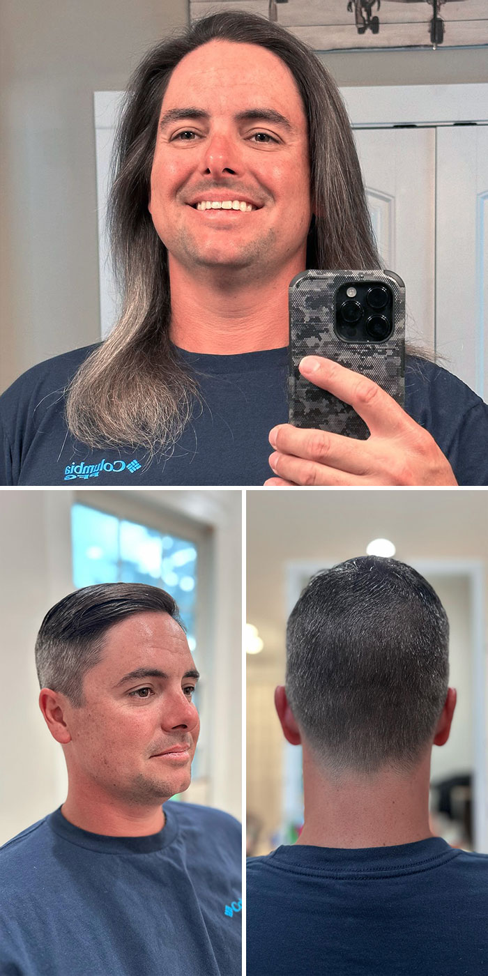 Patrick Had The Patience For 3 Years To Grow His Hair And Donate For A Great Cause