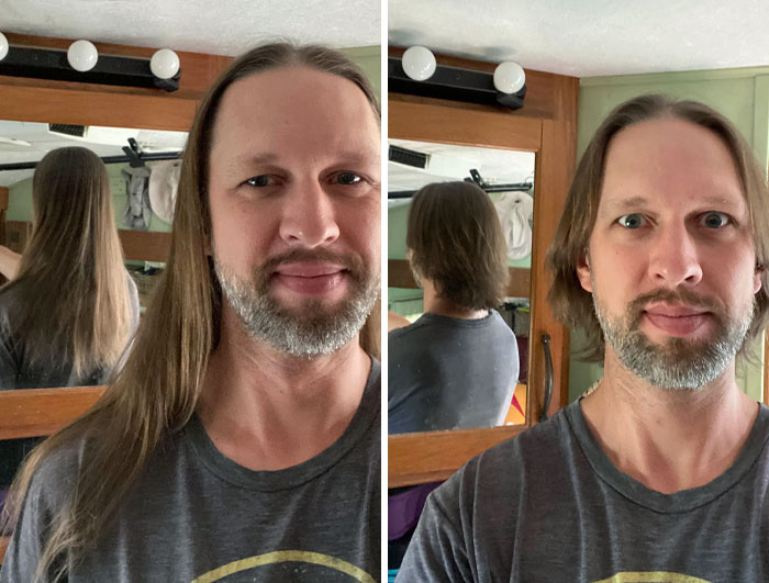 Yesterday Was Donation Day. This Has Been My Cycle For 20 Years Now. Grow Long Enough To Give To Kids With Cancer And Start Over