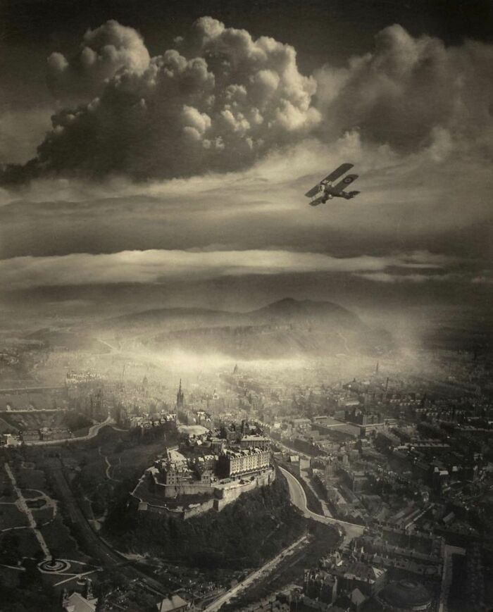 Aerial View Over Edinburgh , C . 1920 , By Alfred G. Buckham