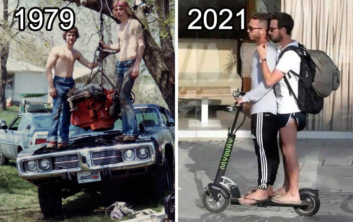 A mi también me horrorizan los hombres en patinete, socorro